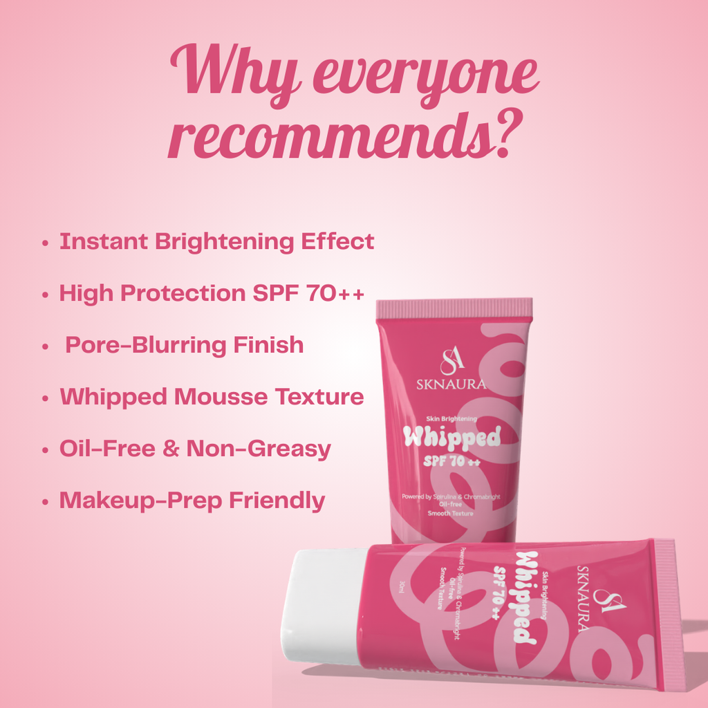 Sknaura Whipped Mousse Sunscreen SPF 70++